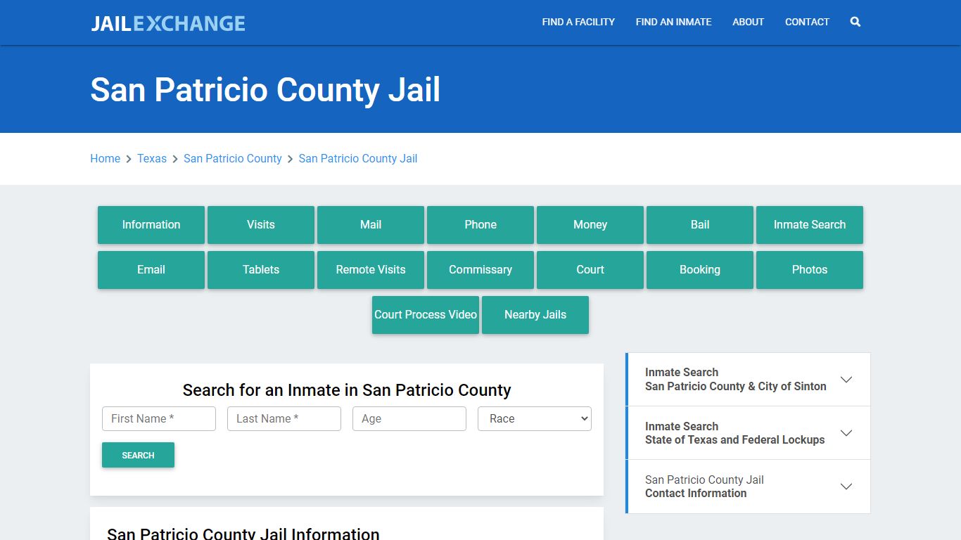 San Patricio County Jail Roster Lookup, TX, Inmate Search